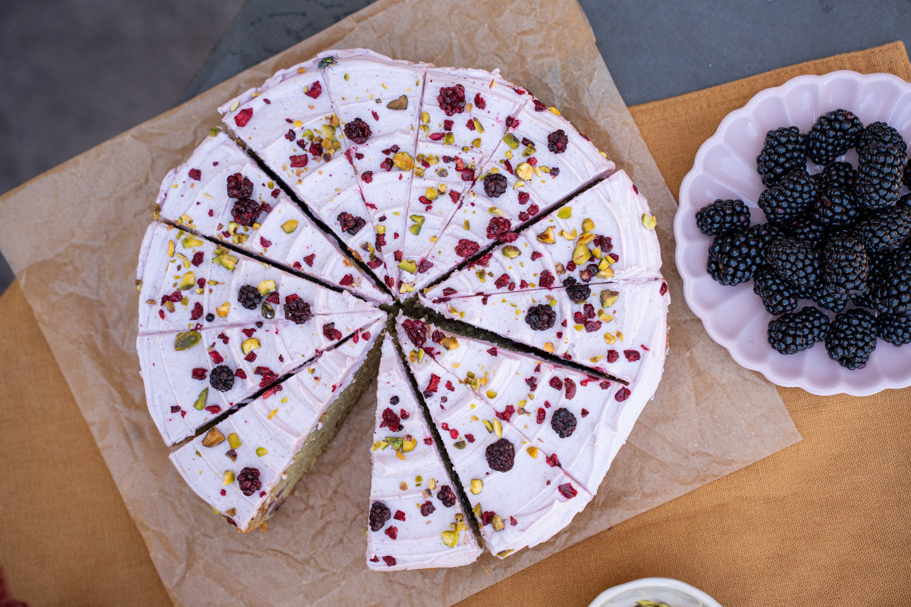 Wholesale pre-portioned chocolate and hazelnut torte
