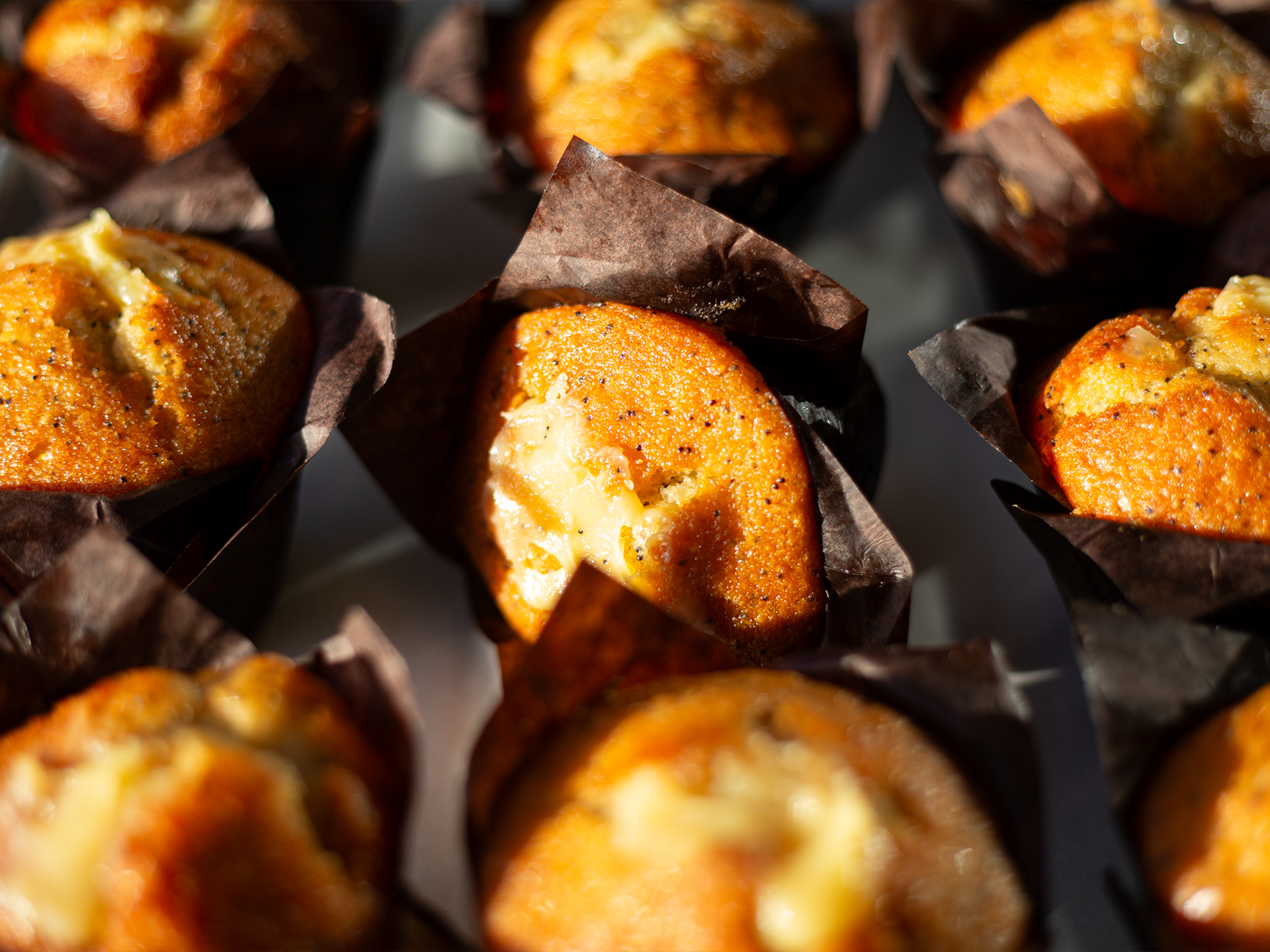 Lemon, Poppyseed & White Chocolate Muffins