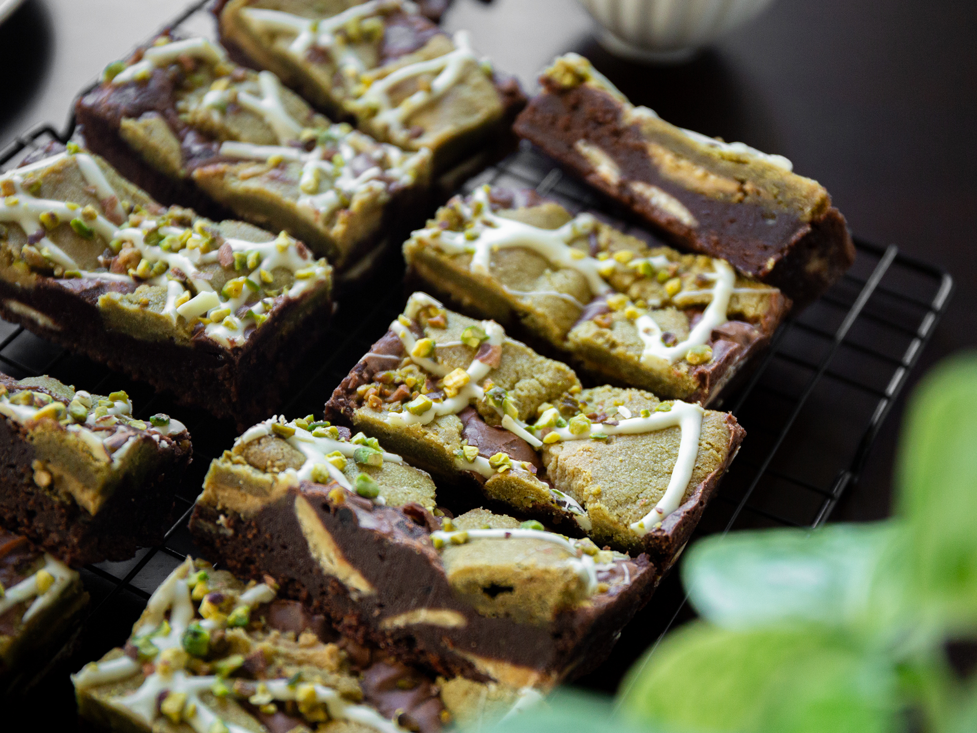 Pistachio Creme Brookie