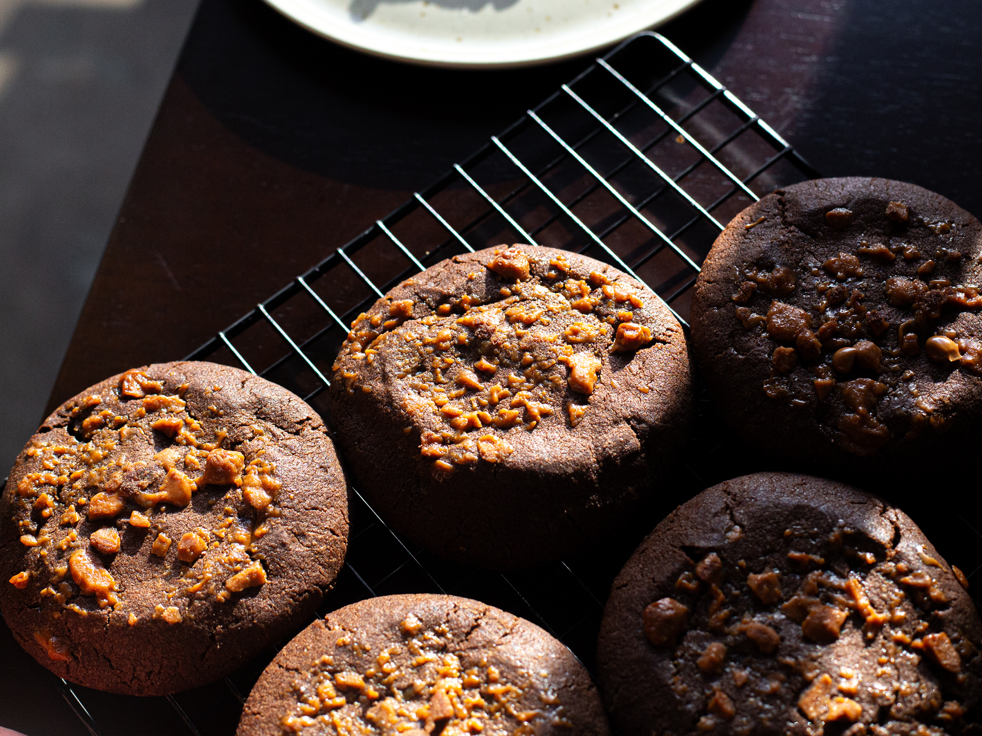 Salted Caramel Chocolate Fudge Cookie