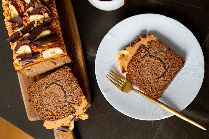 Banana, Caramel & Chocolate Loaf