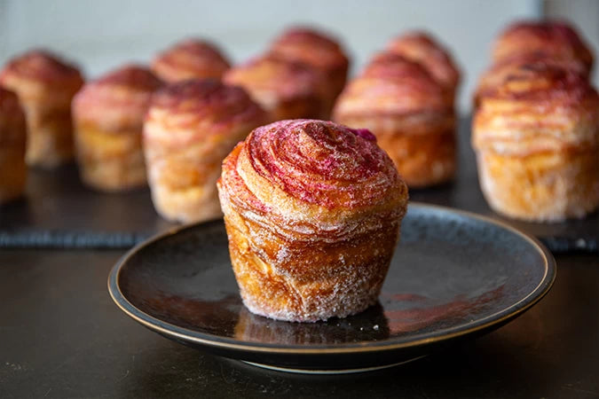 Blackcurrant Cheesecake Cruffin