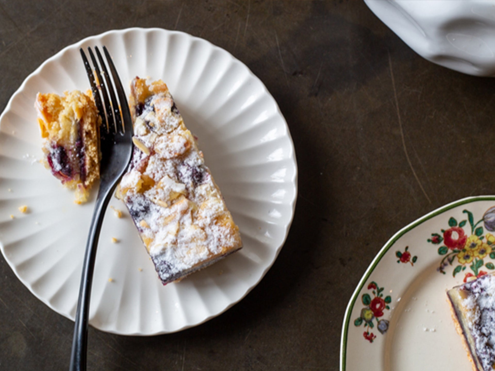 A slice of wholesale Blueberry Bakewell | Cakesmiths