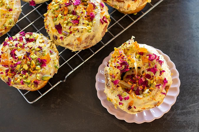 Cardamom, Orange & Pistachio Buns