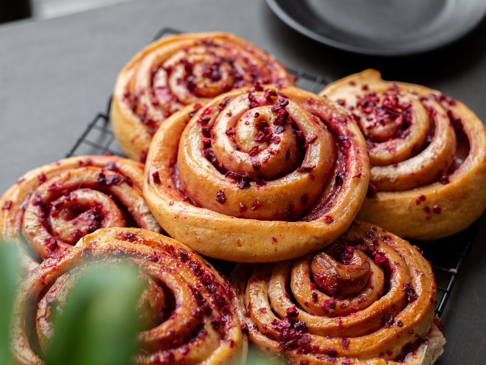 Sticky Cherry Buns