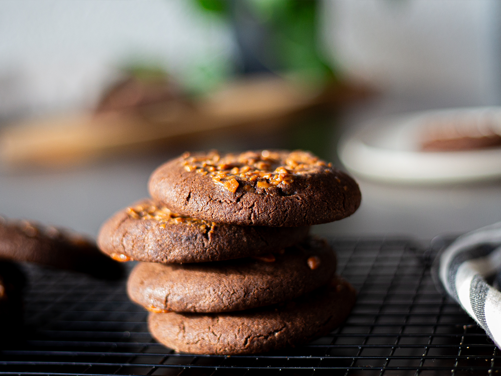Salted Caramel Chocolate Fudge Cookie
