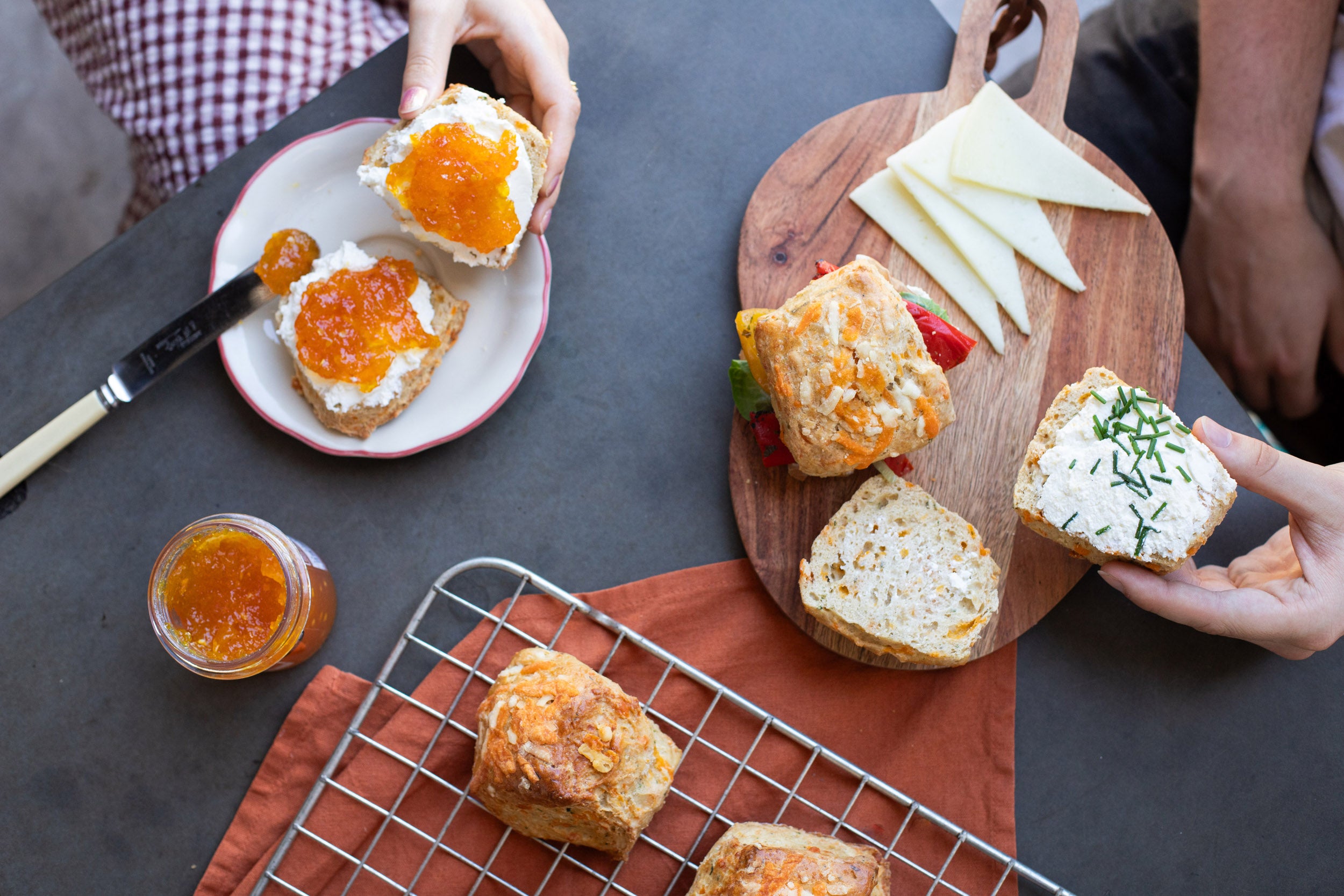 Mature Cheddar & Chive Scones