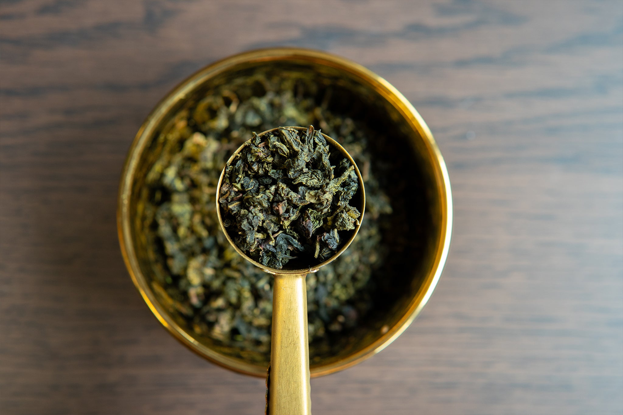 A spoonful of Nuditea Loose Leaf Milk Oolong Tea