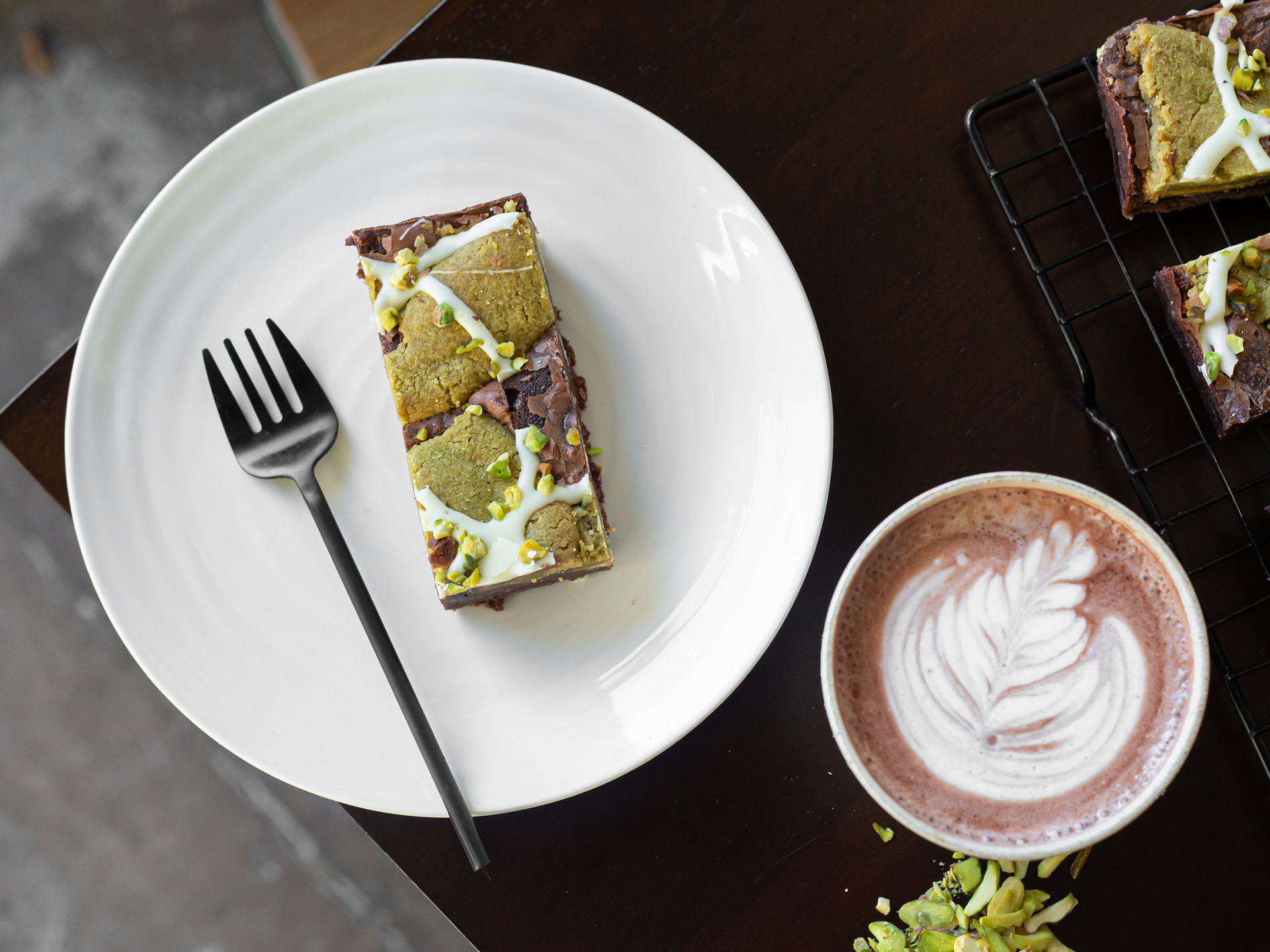 Pistachio Creme Brookie
