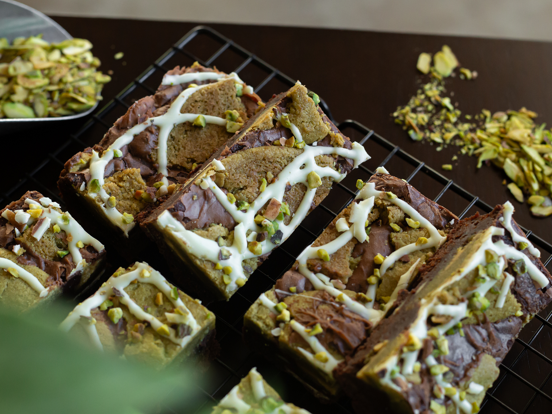 Pistachio Creme Brookie