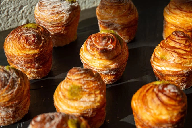 Pistachio Cruffin