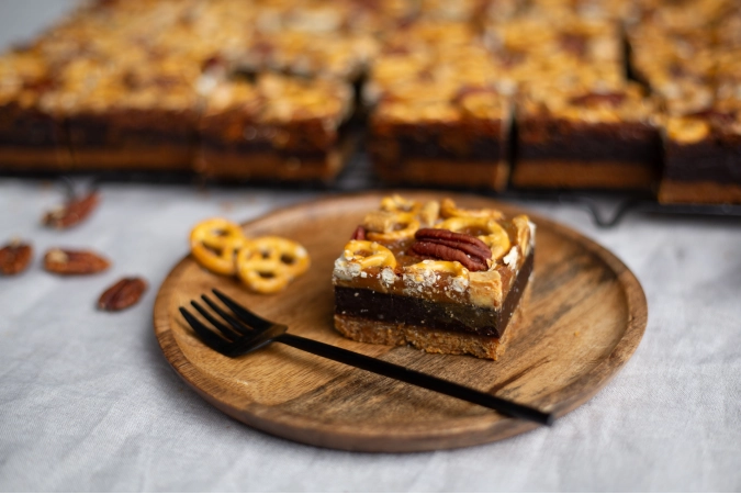 Pretzel, Pecan & Caramel Brownie