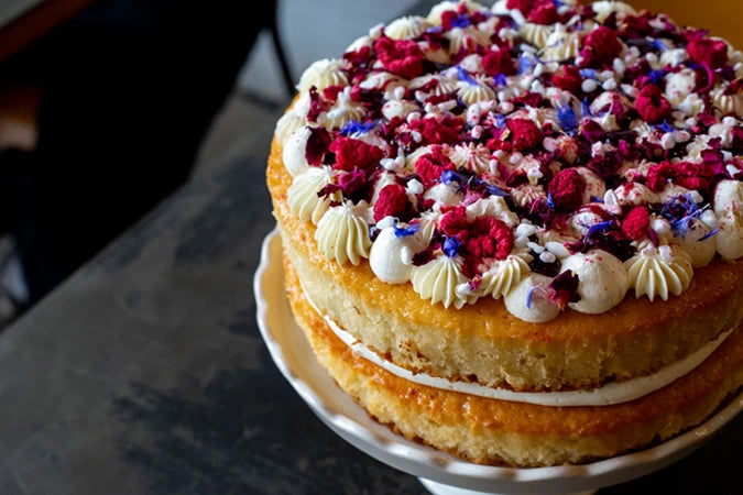 Red Berry & White Chocolate Cake