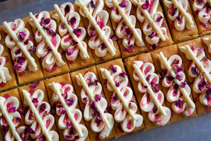 Pink Rhubarb & White Chocolate Cremeux