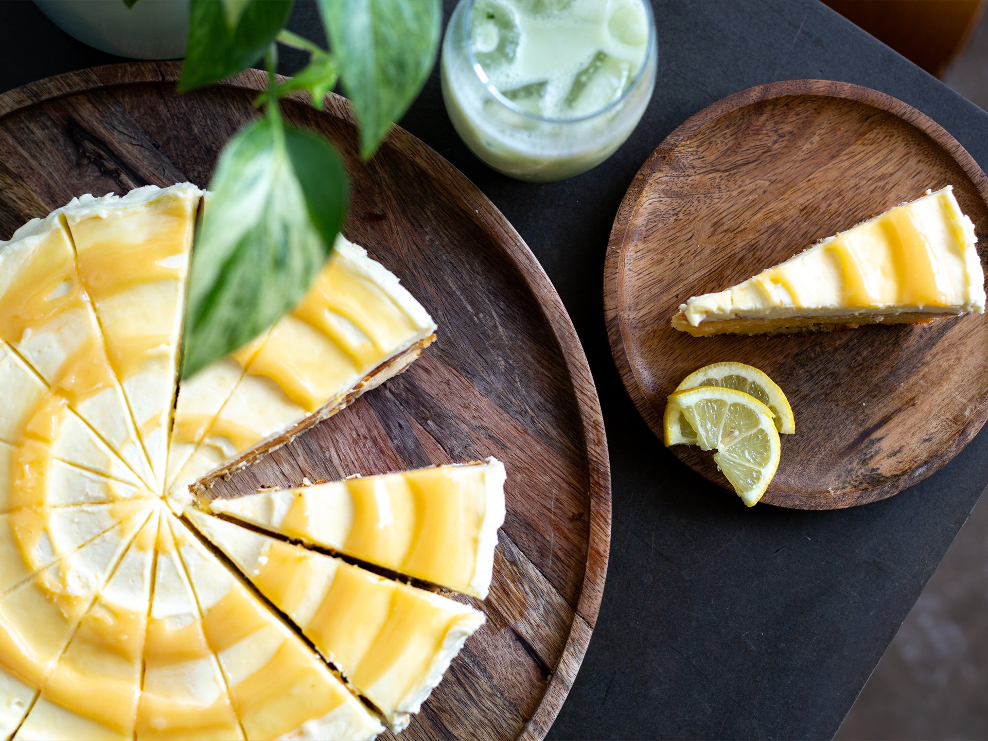 Serving up a slice of sicilian lemon and olive oil cake