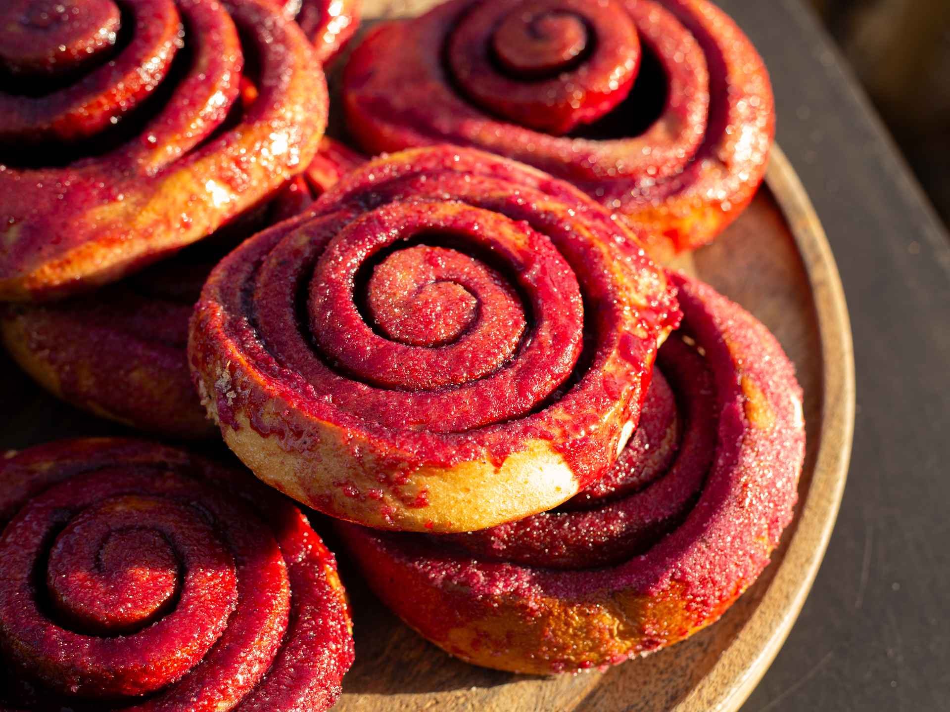 Sticky Blueberry & Vanilla Bun