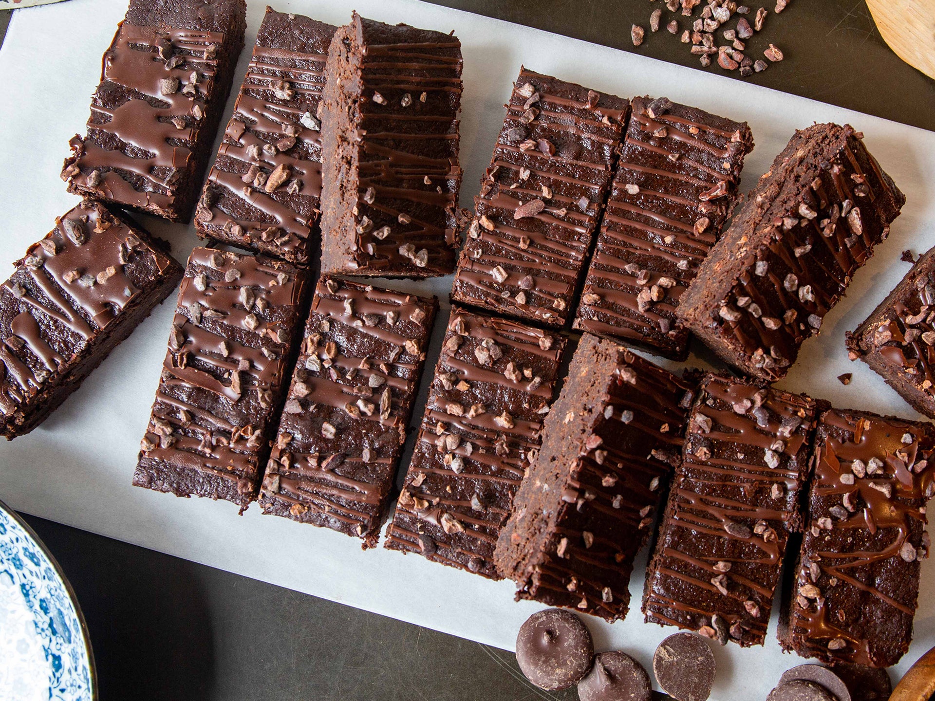 A tray of our Super Dark Brownie