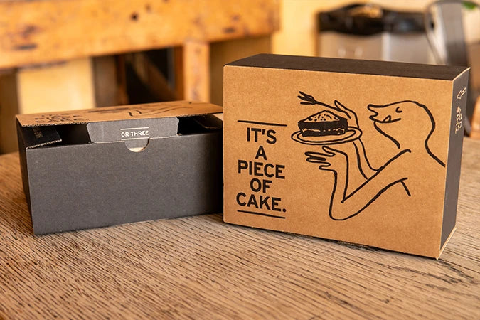 Three Slice Unbranded Cake Box (50)