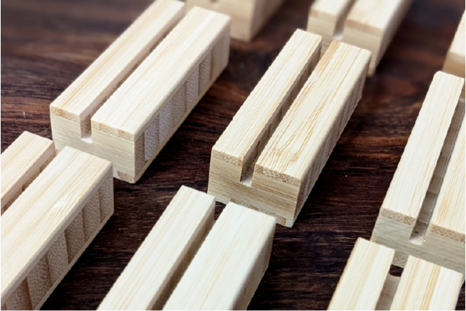 Bamboo Product Display Card Stands