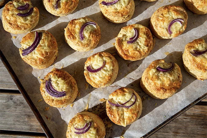 Cheddar, Sage and Onion Scones