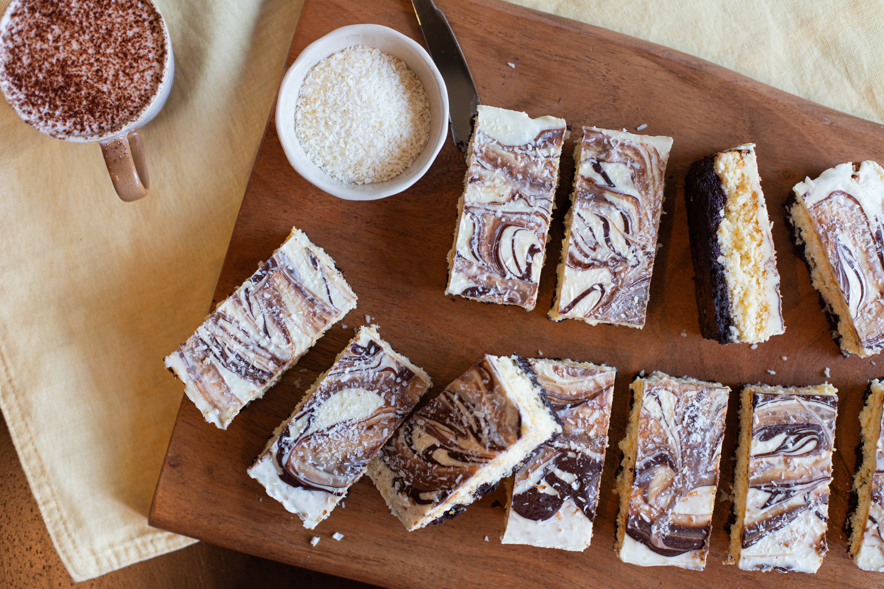 Coconut Cream Brownie