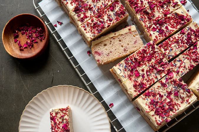 Raspberry & Cardamom Milk Cake