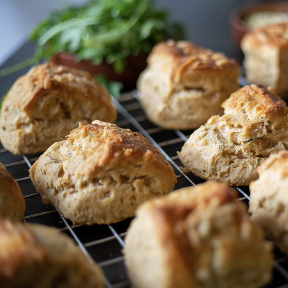 Marmite, Cheddar & Chive Scones
